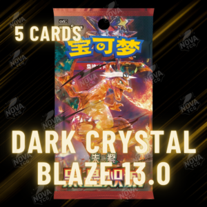 Dark Crystal Blaze 13.0 CSV5 Dark Crystal Blaze 13.0 csv5 pokemon scarlet & violet 5 cards slim